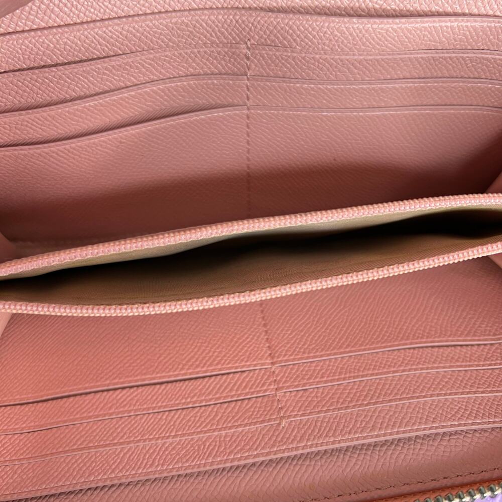 COACH Accordion Zip Wallet in Light Blush Crossgrain Leather - EUC - Picture 10 of 10